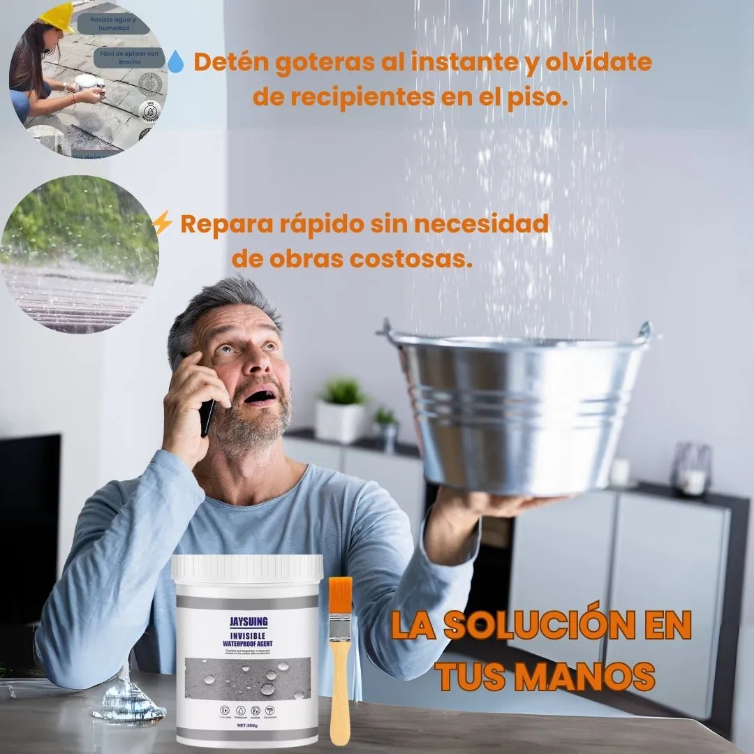 😩 ¿Cansado de goteras y humedad? Sella para siempre y recibe GRATIS espuma limpiadora multiusos.