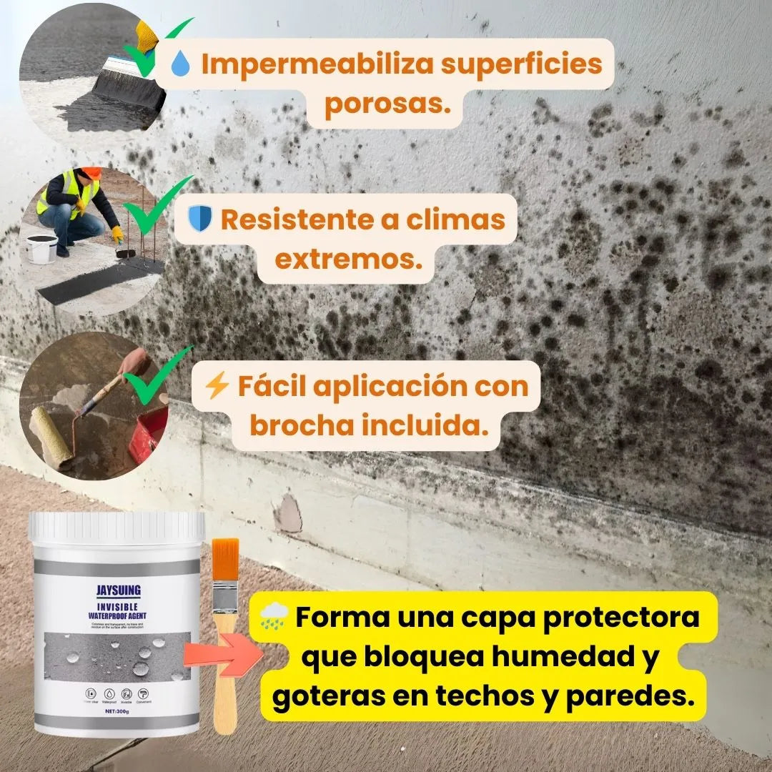 😩 ¿Cansado de goteras y humedad? Sella para siempre y recibe GRATIS espuma limpiadora multiusos.