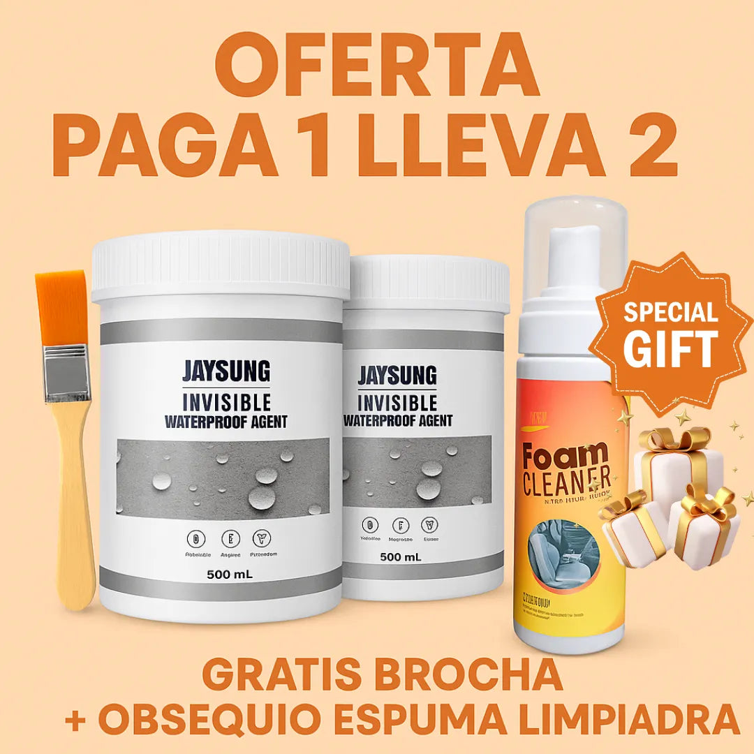😩 ¿Cansado de goteras y humedad? Sella para siempre y recibe GRATIS espuma limpiadora multiusos.