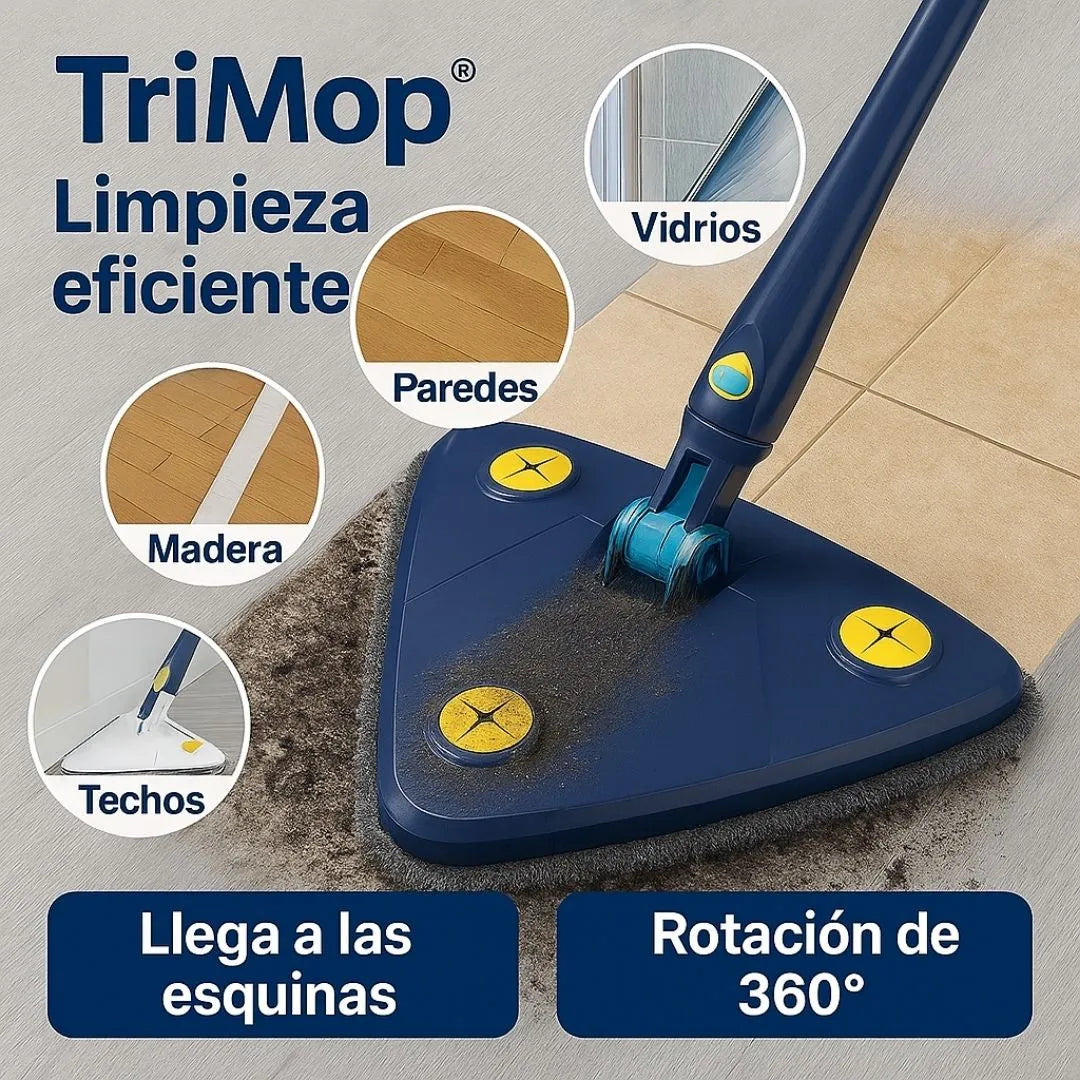 🔥 TriMop® 360° — Llega donde otros no pueden