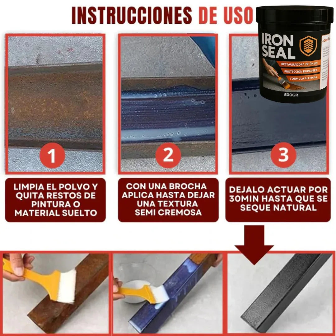 Iron Seal – El escudo antióxido que devuelve la vida al metal 💪 500 ML