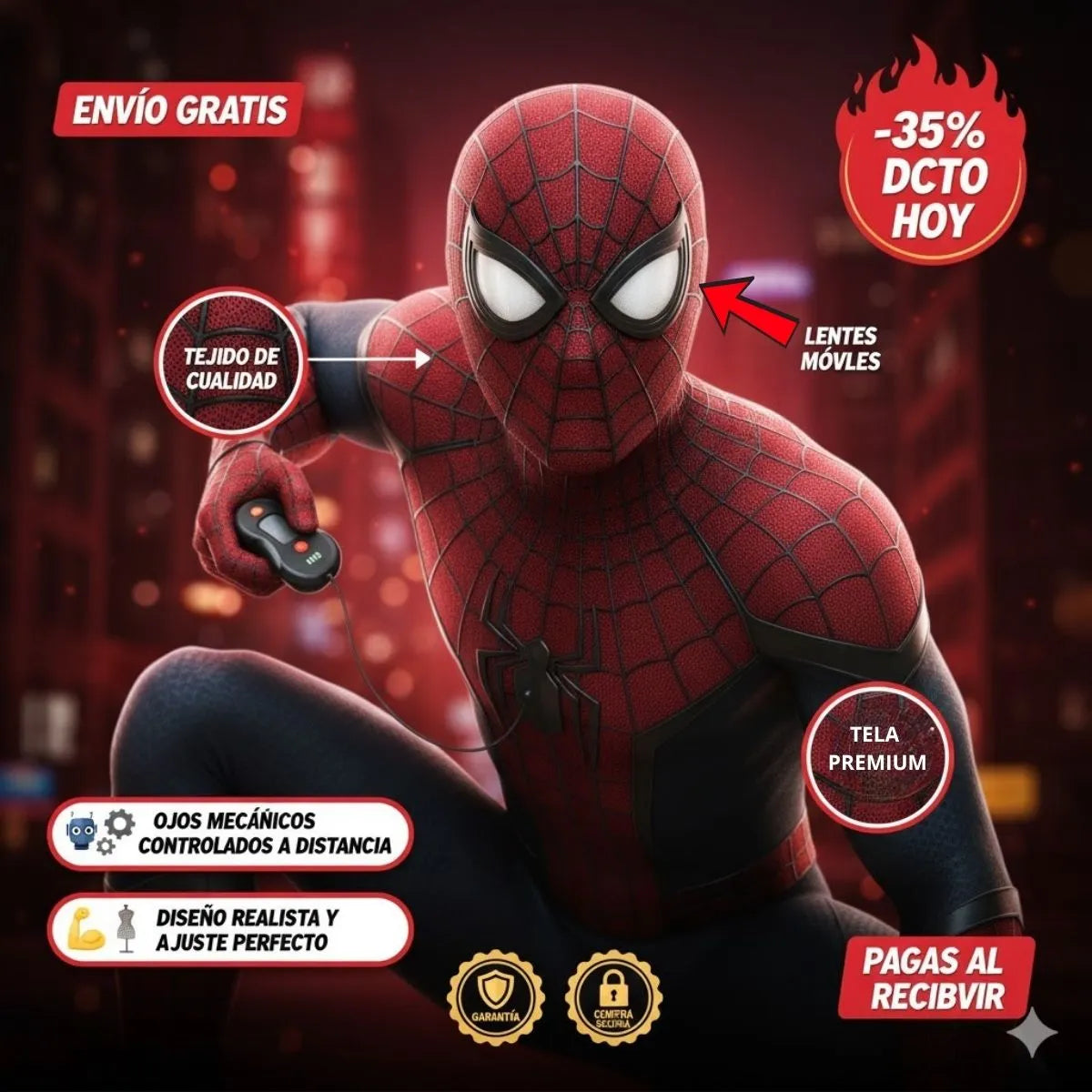 Vive la experiencia del héroe con🕷️ SpiderVision Pro®
