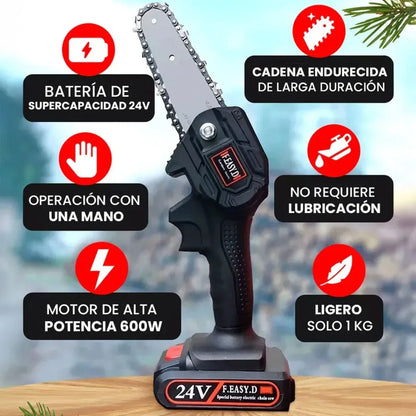 Motosierra Portátil™ Podá ramas y Troncos en segundos sin esfuerzo