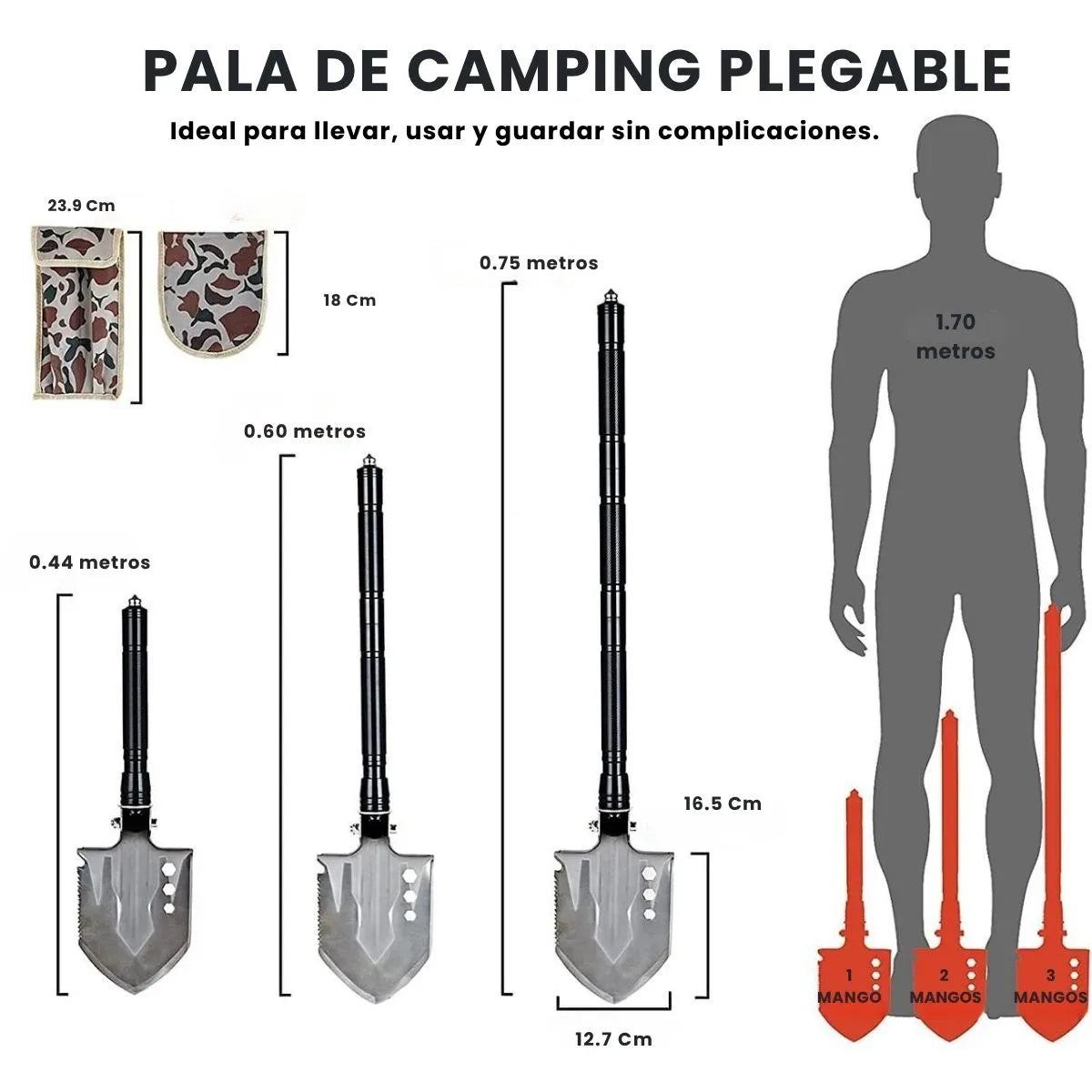 TitanForce™ Pala Táctica 15 en 1