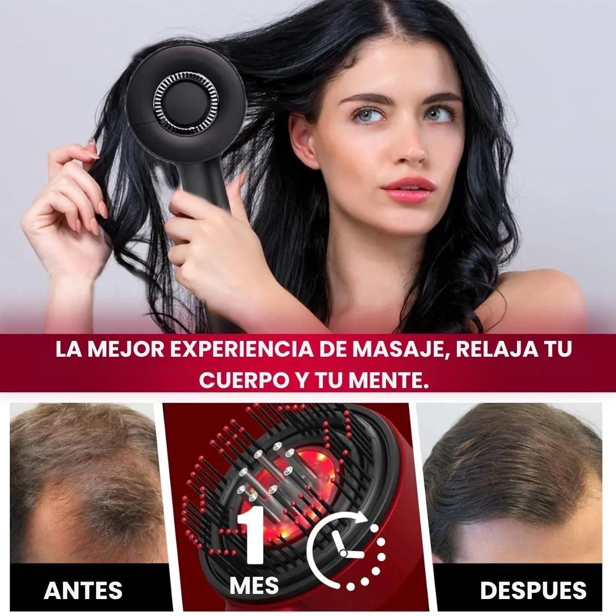 Capillum Pro Masajeador Inteligente + REGALO 💧 Aceite de Crecimiento Capilar