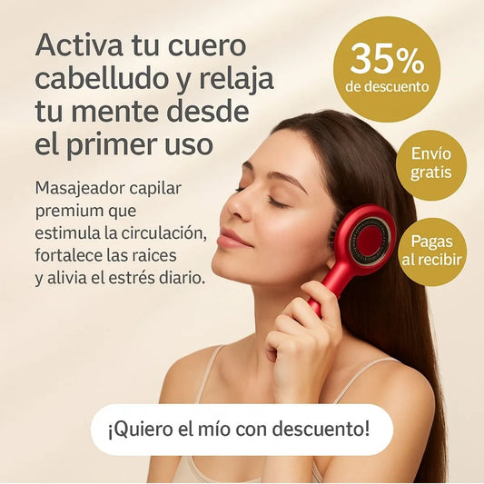 Capillum Pro Masajeador Inteligente + REGALO 💧 Aceite de Crecimiento Capilar