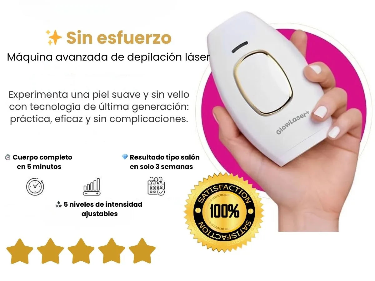 GlowLaser®: Depílate fácil, rápido y sin dolor + 2 regalos gratis