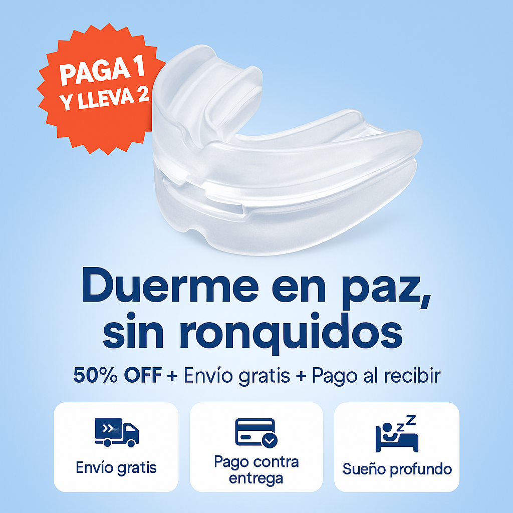 💤 Menos ronquidos, más tranquilidad en pareja. Silentox™ devuelve el silencio y el descanso a tus noches.