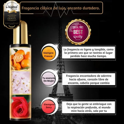 Spray Meizan ® Perfume capilar con feromonas exclusivas